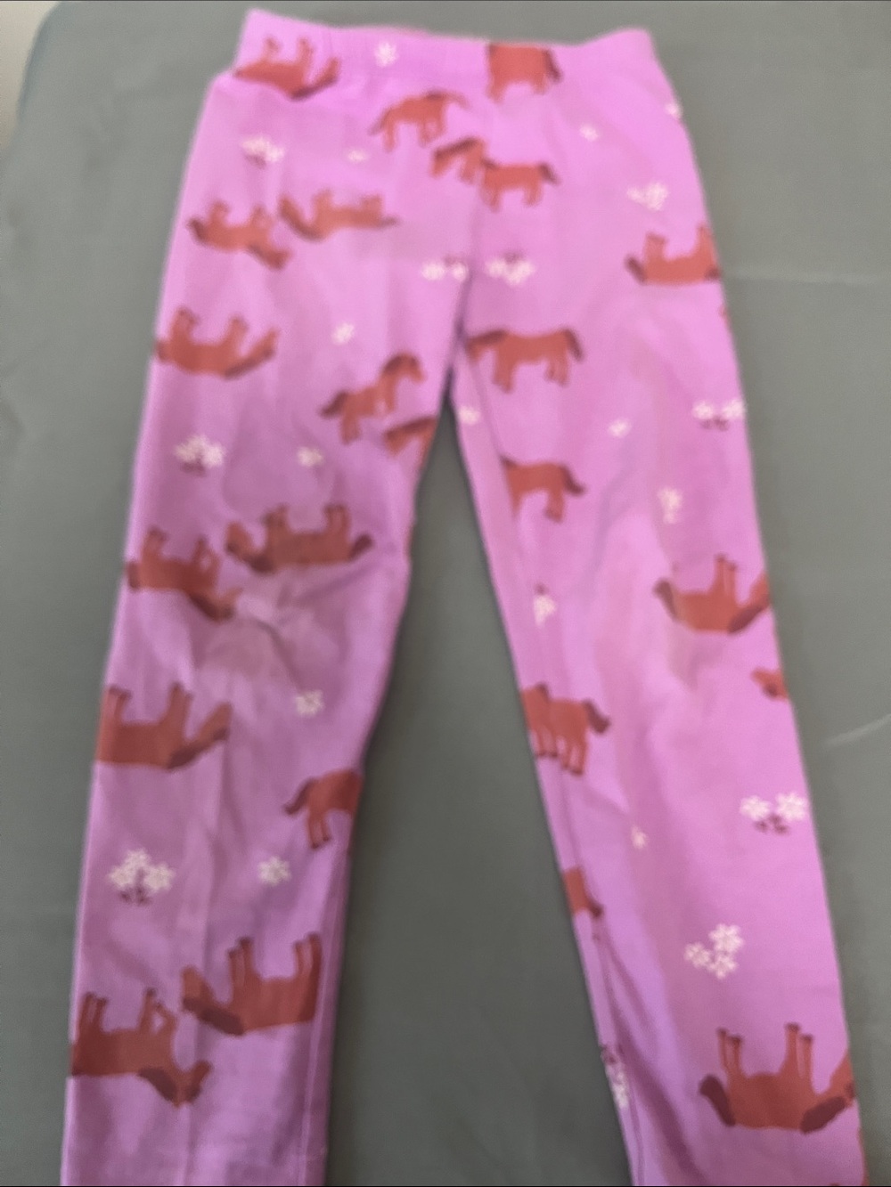 Old Navy Purple Horse Print Stretch Leggings